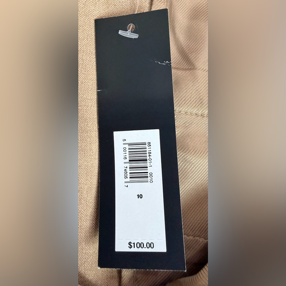 NWT Banana Republic Pant Suit Blazer 12 & Pants 10 Beige Tan 2-Pc Set MSRP $270 - Picture 14 of 16
